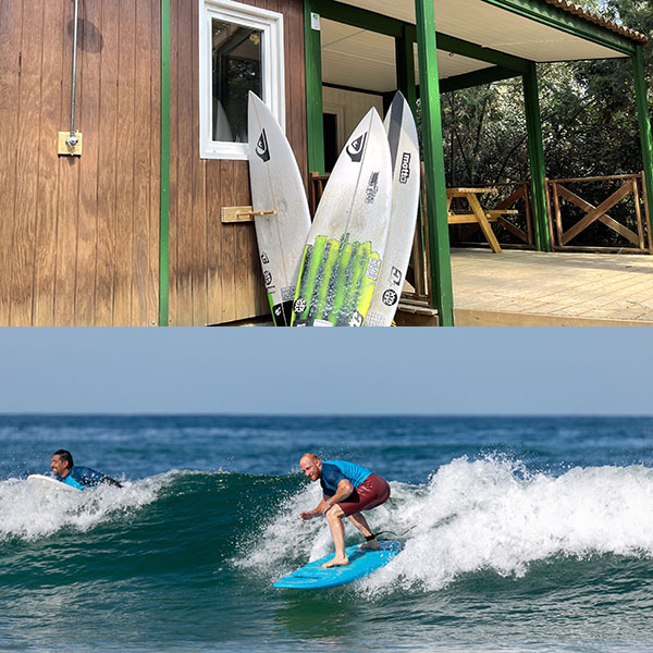 Chalet et cours de surf